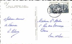 CPSM Menton Vue generale du Vieux Menton 