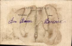 CPA Fantaisie Decoration embroiders Bonne festival bird