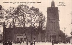 CPA Marseille Exposition coloniale 1922 Palais de l Afrique Occidentale