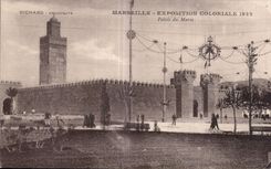 CPA Marseille Exposition coloniale 1922 Palais du Maroc