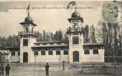 Colonial de CPA Marsella favorablemente Palais 1922 de las viejas colonias