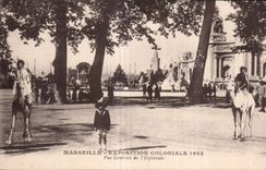 General 1922 del Vue del colonial de CPA Marsella favorablemente del camello del camello de la explanada