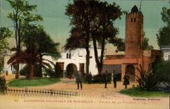 Colonial de CPA Marsella favorablemente Palais 1922 de Tunez