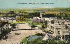 General 1922 del Vue del colonial de CPA Marsella favorablemente