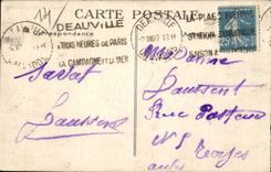 CPA Deauville on sea the casino and the boulevard of the sea