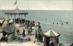 CPA Cabourg el quiosco tiene hora de la musica