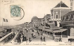 CPA Cabourg Le casino et la promenade de la plage 