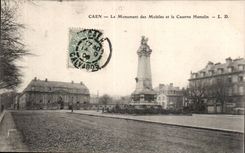 CPA Caen el monumento de los moviles y de los cuarteles de Hamelin