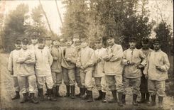 Real photo Militaria Soldiers Cambric