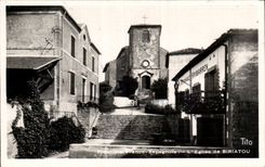 CPSM Free Spanish Border church of Biriatou