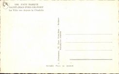 CPSM Saint Jean Foot of Port the city seen since the citadel