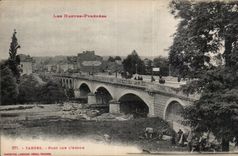CPA Tarbes Bridge on Adour