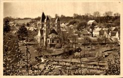 Iglesia vieja de la abadia de la iglesia de CPA Morienval Notre Dame de benedictinos