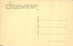 Iglesia vieja de la abadia de la iglesia de CPA Morienval Notre Dame de benedictinos