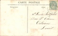 CPA Fantaisie Fleurs Hirondelle 1er avril