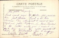 CPA Fantaisie Fleurs Reine des pres