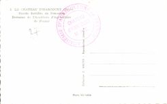 CPSM the castle Harcourt Church fortiiee of enclosure Field of academy agriculture of France