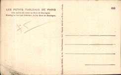 CPA Paris Bois de Boulogne Une partie de canot
