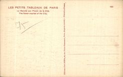 CPA Paris Market with the flowers of the ISCED