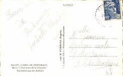 CPSM Notre Dame de Pontmain Queen and owner of the crusade