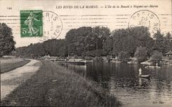 CPA the banks of the Marne island of the Beauty has Nogent on Marne