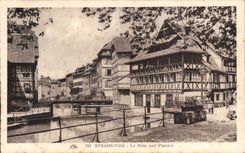 Strasbourg - Bath with the Plants - Illustration - CPA