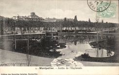 Montpellier - Jardin de l Esplanade - CPA 
