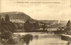 Besancon les Bains - Le Barrage St Paul - Vue Prise du Pont - CPA 