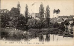 Moret sur Loing - Vieille Tour des Remparts et le Loing - CPA 