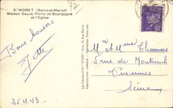 Moret sur Loing - Maison Sauve - Porte de Bourgogne - CPA
