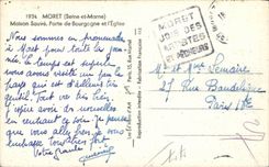 Moret sur Loing - Maison Sauve - Porte de Bourgogne - L Eglise - CPA