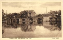 Moret sur Loing - Les Vieux Moulins et le Pont - CPA 