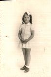 Real photo Child girl St Brieuc