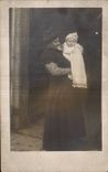 Real photo Woman and Child Baby