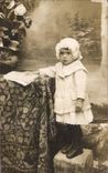 Fantaisie - Enfants - Lovely girl with bonnet CARTE PHOTO -