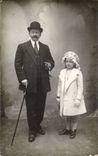 Fantaisie - Enfants - Father and Daughter CARTE PHOTO -
