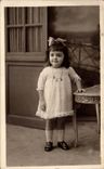 Fantaisie - Enfants - little girl with big bow CARTE PHOTO 