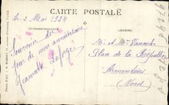 Fantaisie - Enfants - bebe - baby sitting in chair CARTE PHOTO 