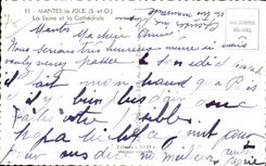 Mantes la Jolie - La Seine et la Cathedrale - CPA