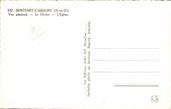 CPA Montfort l Amaury Vue generale L eglise