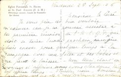 CPSM Jouarre Parish church St Pierre and St Paul annual Pilgrimage Whit Monday chorus