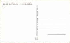 CPSM Eglise Saint Louis Fontainebleau