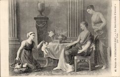 CPA Palais de Fontainebleau La marchande d amour par Vien 