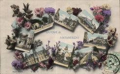 CPA Souvenir de Fontainebleau