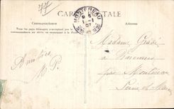 CPA Souvenir de Fontainebleau