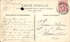 CPA Palais de Fontainebleau Fac simile de l abdication de Napoleon 1er