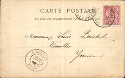 CPA Palais de Fontainebleau Fac simile de l abdication de Napoleon 1er