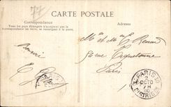 CPA Palais de Fontainebleau Cour des adieux vue de la terrasse