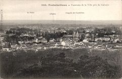 CPA Fontainebleau Panorama de la ville pris du calvaire
