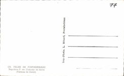 CPA Palais de Fontainebleau Napoleon 1er en costume de sacre (tableau de David)